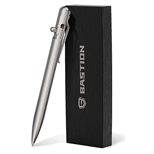 BASTION® Luxury Slim Bolt Action Pen - Titanium