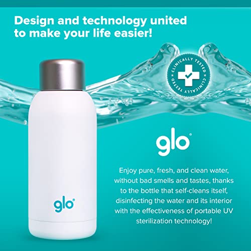 Glo UV Water Smart Bottle | Stainless Steel, BPA-Free