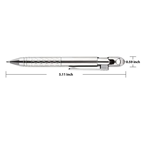 Titanium Bolt Action Pen with Tungsten Side
