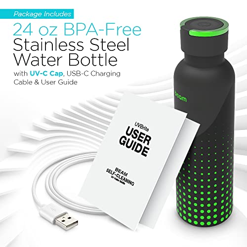 Self-Cleaning UV Water Bottle - 24 Oz Stainless Steel