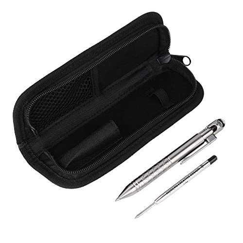 Titanium Bolt Action Pen with Tungsten Side