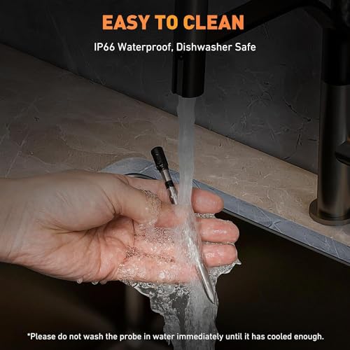 500FT Bluetooth Smart Meat Thermometer for BBQ Cooking