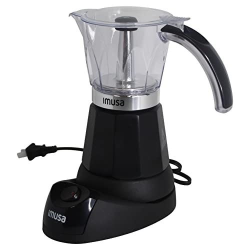 Imusa Electric Espresso Maker, 3-6 Cup, Black