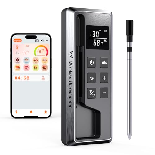 Bluetooth Meat Thermometer - Grill, Oven, Smoker Monitoring