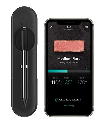Yummly Smart Meat Thermometer with Bluetooth Connectivity, Black