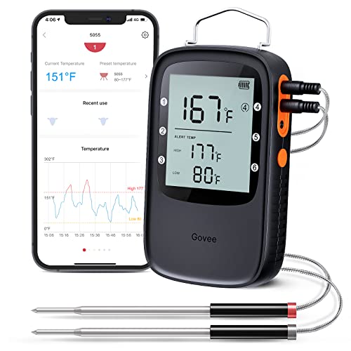 Smart Wireless Meat Thermometer with LCD Display