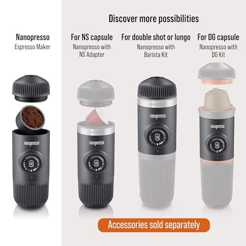 Nanopresso Portable Espresso Maker with Protective Case, Upgrade