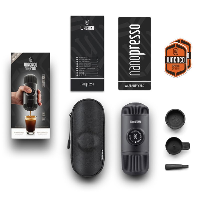 Nanopresso Portable Espresso Maker with Protective Case, Upgrade