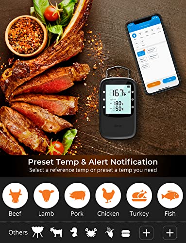 Smart Wireless Meat Thermometer with LCD Display