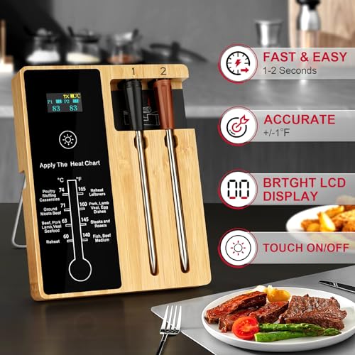 Long Range Bluetooth Meat Thermometer for Grilling BBQ