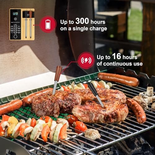 Long Range Bluetooth Meat Thermometer for Grilling BBQ