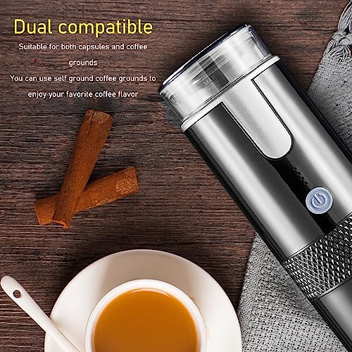 Portable Electric Espresso Maker, Rechargeable, for Travel & Office