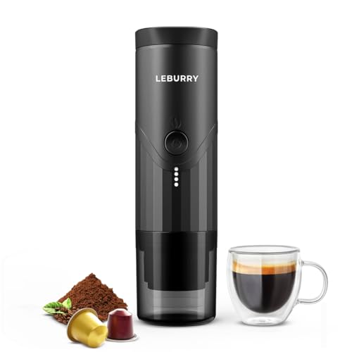 Portable Espresso Maker for Coffee Grounds & Capsules