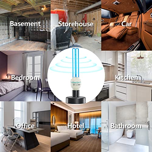 COOSPIDER UV Lamp with Remote Control and Base