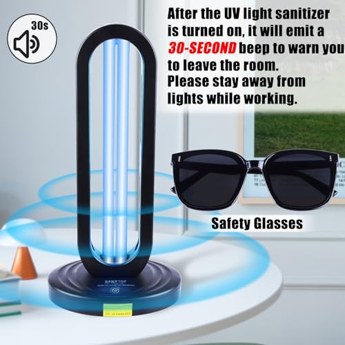 UV Light Sanitizer - 3-Speed Timing, Remote Control