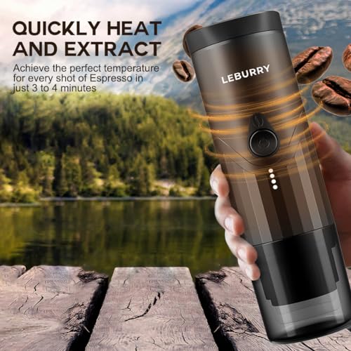 Portable Espresso Maker for Coffee Grounds & Capsules