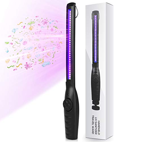 Portable Rechargeable UV Light Sanitizer Wand - Kills 99% Germs