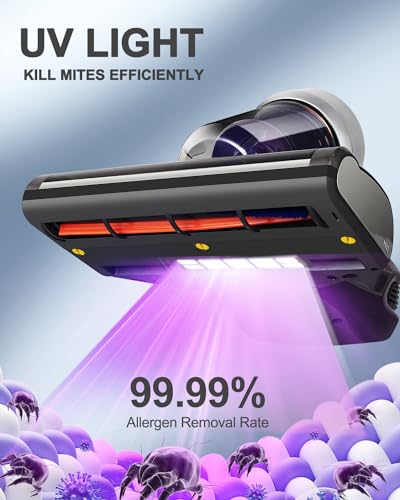 Jimmy Anti-Allergen Bed Vacuum Cleaner with UV-C Light