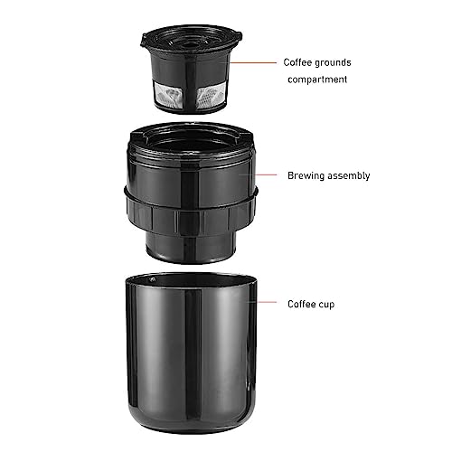 Portable Electric Espresso Maker, Rechargeable, for Travel & Office