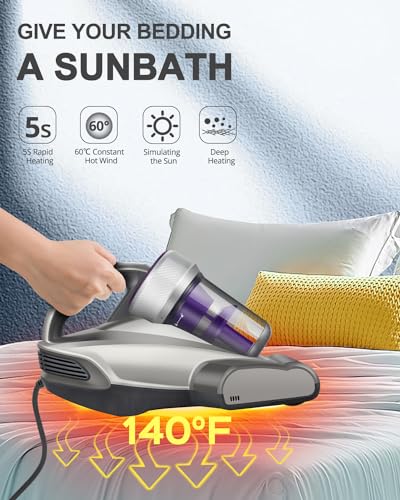 Jimmy Anti-Allergen Bed Vacuum Cleaner with UV-C Light