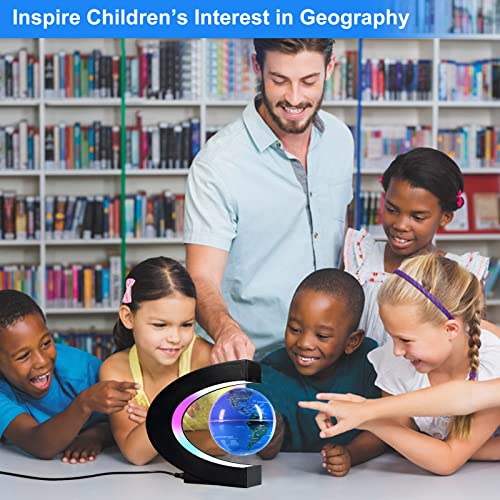 Levitating Globe with LED Lights for Home Office