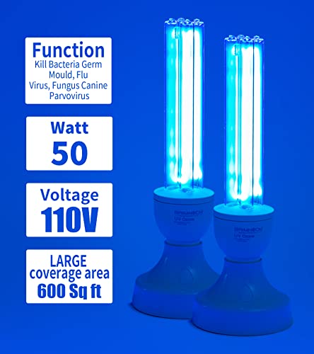 50W UV Light Sanitizer Bulb Set with Remote