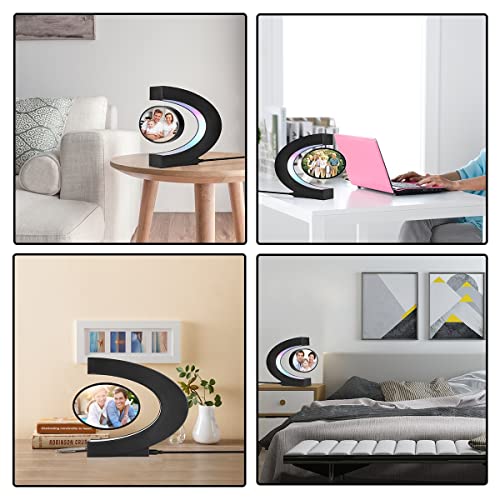 UVEHAS Levitating Photo Frame with LED Lights, Giftvip