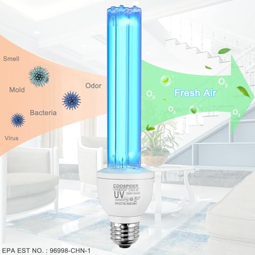 25W UV Germicidal Lamp with Ozone and Timer