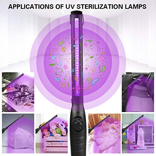 Portable Rechargeable UV Light Sanitizer Wand - Kills 99% Germs