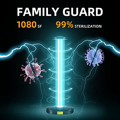 JTAPURE 100W UV Light Purifier for Large Room