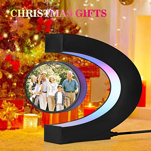 UVEHAS Levitating Photo Frame with LED Lights, Giftvip