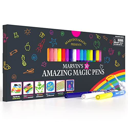 Marvin's Magic 30 Color Changing Magic Pens & 3D Lettering