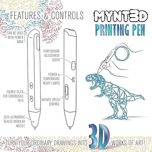 MYNT3D Super 3D Pen - ABS/PLA Compatible