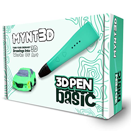 2020 MYNT3D Basic 3D Printing Pen, ABS/PLA, Black