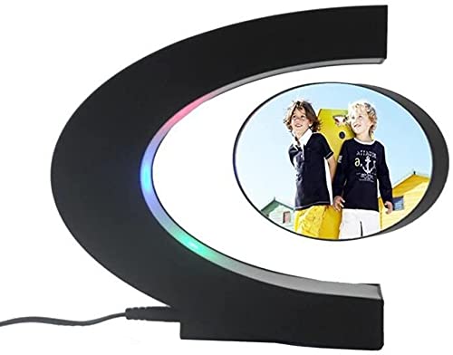 Levitating Floating Photo Frame with LED Light Rotation, Creative