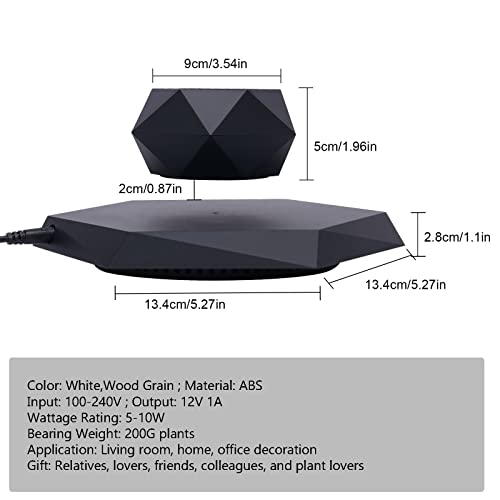 WUPYI Magnetic Levitating Plant Pot for Air Plants