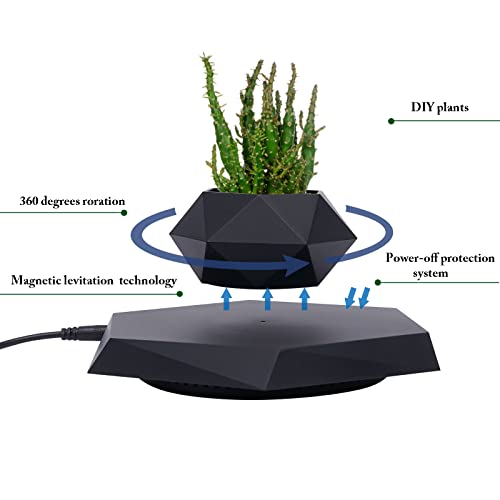 WUPYI Magnetic Levitating Plant Pot for Air Plants