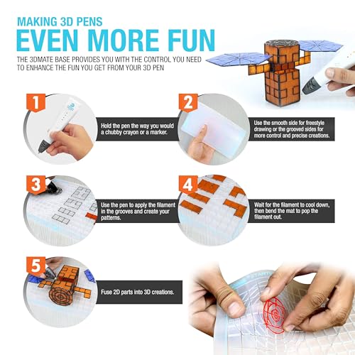 3D Pen Filament Set with Mat and Stencils