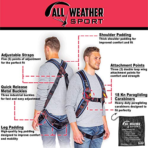 Ground Handling Sport Kiting Harness for Kitesurfing Pilots