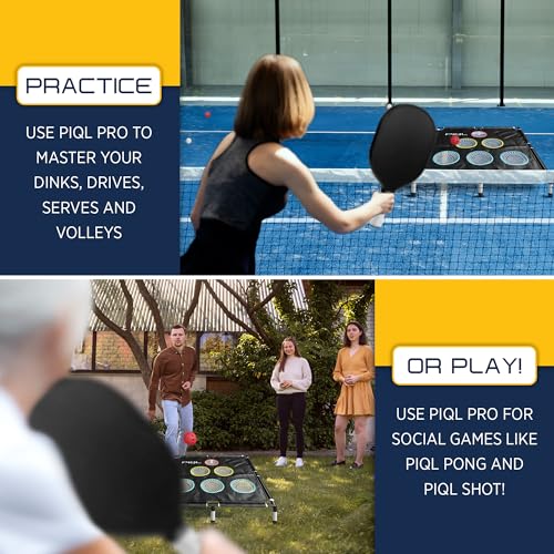 PIQL Pro Pickleball Target Net - Training & Games