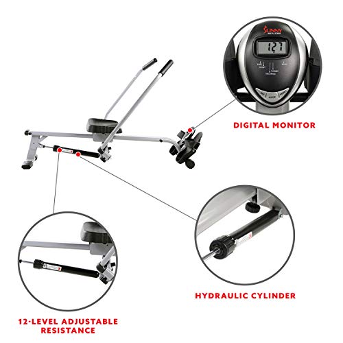 SF-RW5639 Full Motion Rowing Machine with 350 lb Weight Capacity