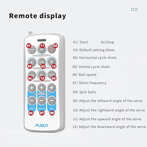 Professional Pickleball Machine with Multiple Training Modes (Red)