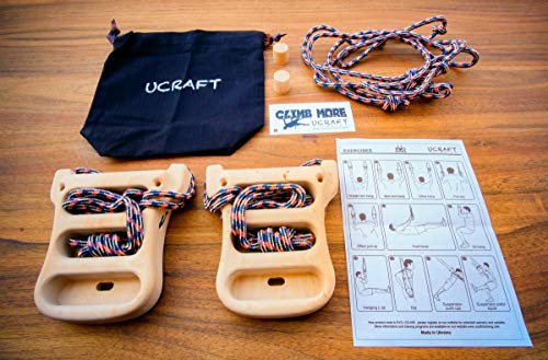 Ucraft Light Portable Wooden Climbing Training Hangboard VIP