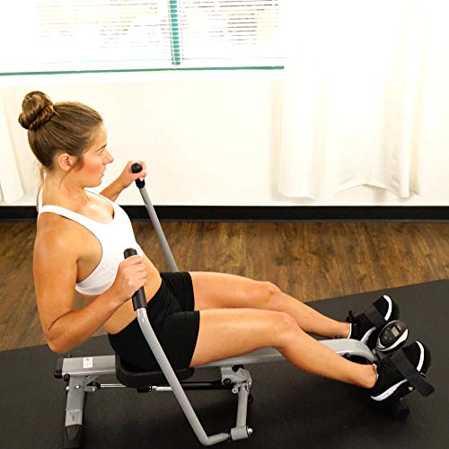 SF-RW5639 Full Motion Rowing Machine with 350 lb Weight Capacity