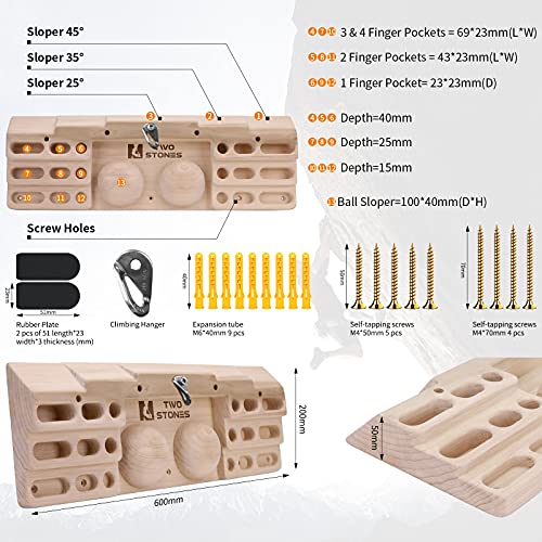 Wooden Hangboard Rock Climbing Pull Up Bar - VIP Smart Shopper