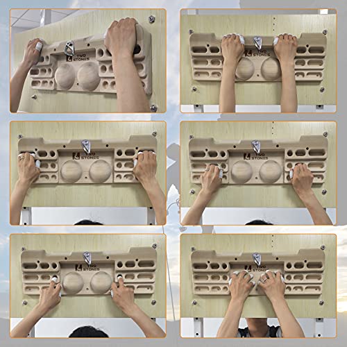 Wooden Hangboard Rock Climbing Pull Up Bar Set