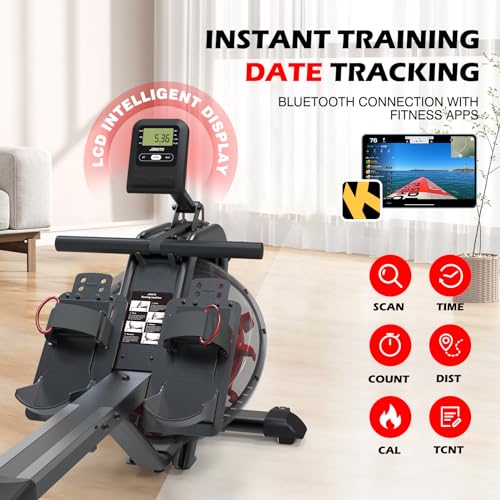 JOROTO Water Rowing Machine with 50°Incline for VIPs