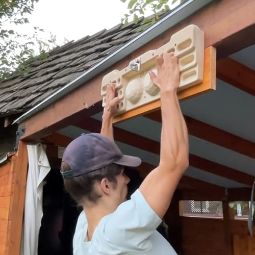 Wooden Hangboard Rock Climbing Pull Up Bar Set