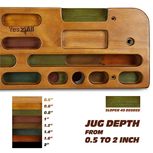 YES4ALL Premium Espresso Climbing Fingerboard VIP Smart Shopper