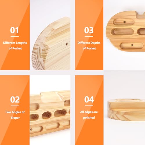 Wooden Hangboards for Climbing Training - Doorway Fingerboard